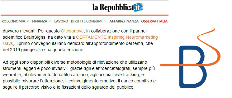 BrainSigns su La Repubblica