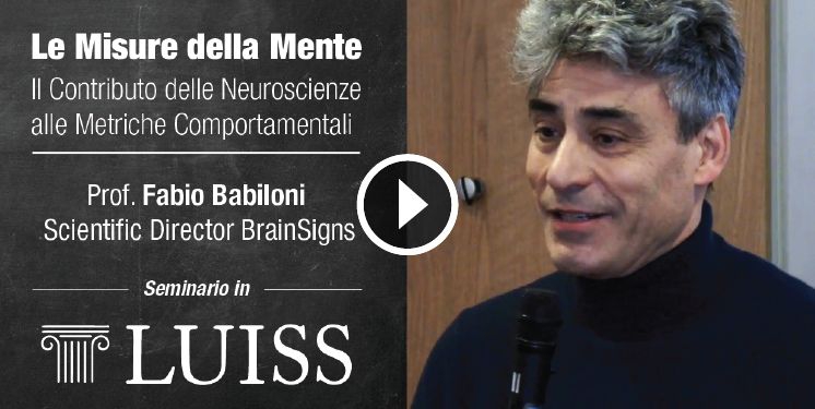 Prof. Fabio Babiloni at the LUISS University - Seminar "The measures of the Mind "